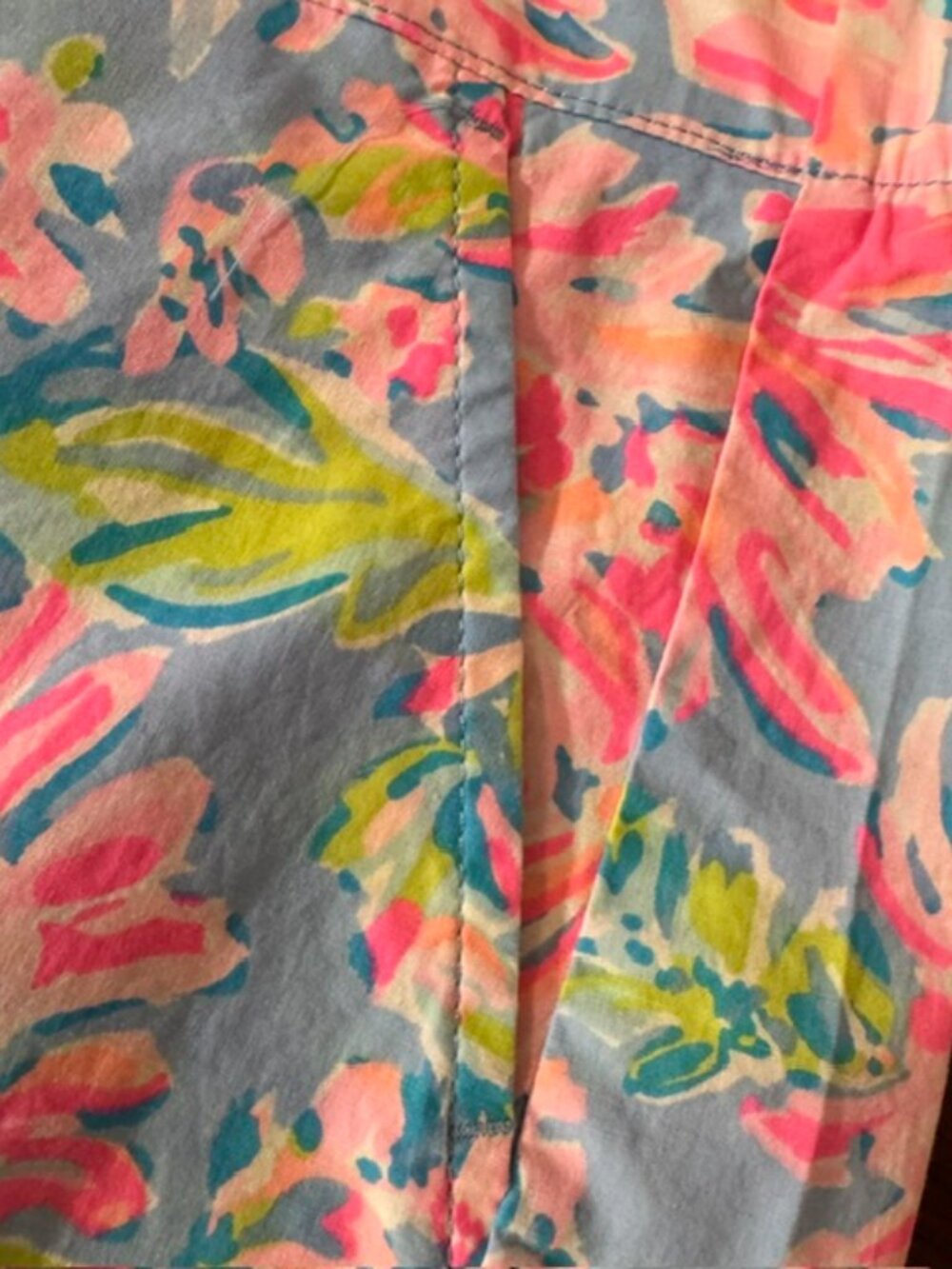 NWT Lilly Pulitzer Ocean View Shorts Blue Peri Sunrise Bay Floral Sz M $58 - Picture 2 of 12
